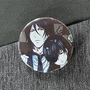 Значок аниме Темный Дворецкий Black Butler, диаметр 58 мм (ZNBLB 0012)