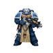 Фигурка из игры Warhammer 40k, Ветеран кормовой гвардии Ультрамаринов с Болтовой винтовкой, JOYTOY, подвижная, 12,1 см (WHR 0176)