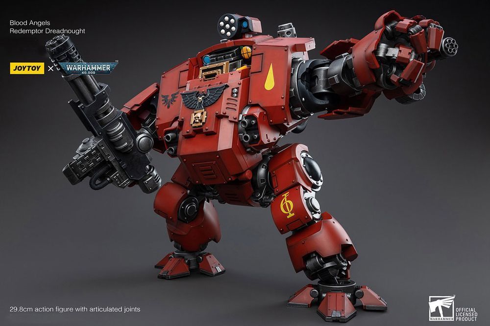 Фігурка з гри Warhammer 40k, Криваві Ангели Дредноут &laquo;Редемптор&raquo;, JOYTOY, рухома, 29,8 см (WHR 0210)