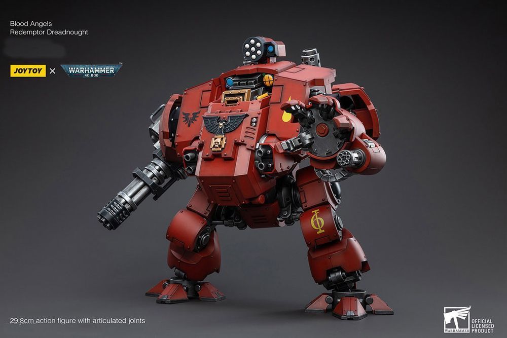 Фігурка з гри Warhammer 40k, Криваві Ангели Дредноут &laquo;Редемптор&raquo;, JOYTOY, рухома, 29,8 см (WHR 0210)