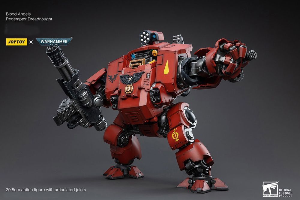 Фігурка з гри Warhammer 40k, Криваві Ангели Дредноут &laquo;Редемптор&raquo;, JOYTOY, рухома, 29,8 см (WHR 0210)