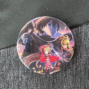 Значок аниме Мастера меча онлайн Sword Art Online, диаметр 58 мм (ZNSAO 0019)