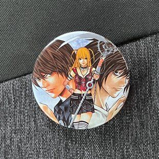 Значок аніме Зошит смерті Death Note, діаметр 58 мм, (ZNDNA 0001)