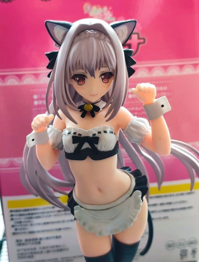 Аниме фигурка с кошачьими ушками Луна Сакуракодзи в черном, 26 см (NEKO 0029)