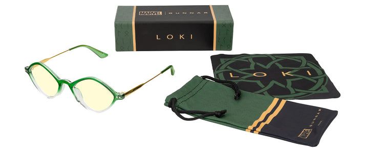 Очки для работы за компьютером Gunnar, Loki Asgard Edition, Emeral-Gold, Amber, White (LOC-01601)