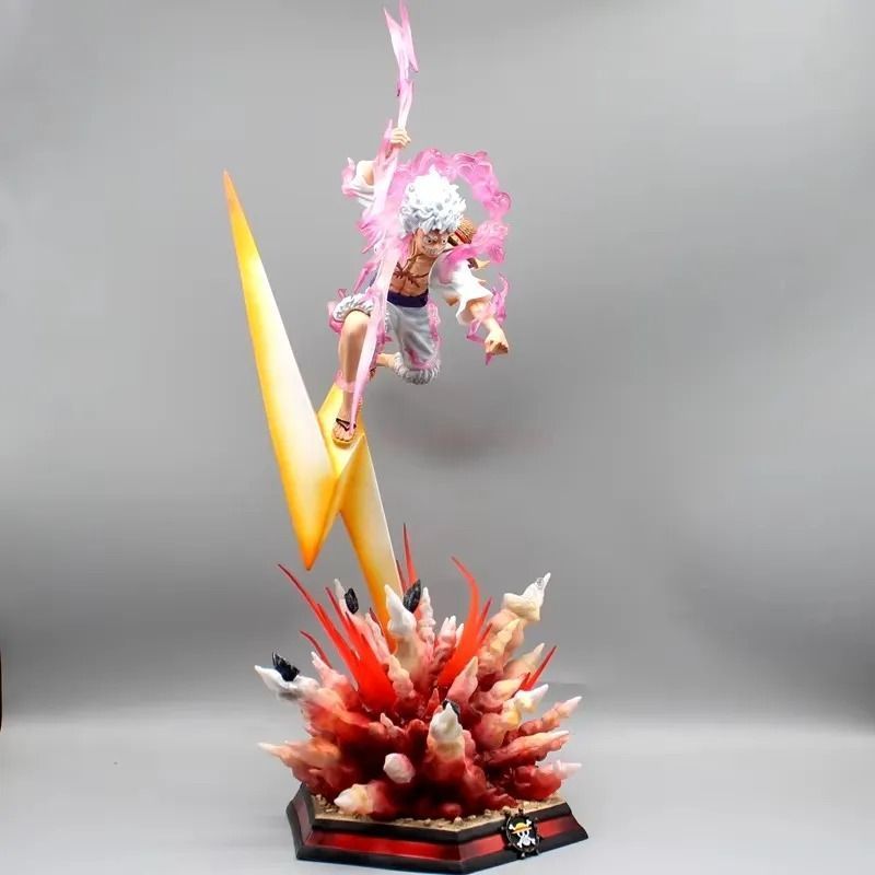 Аниме фигурка One Piece Ван Пис Luffy Мугивара Луффи 5 гирр, с подсветкой, 50 см (OP 0159)