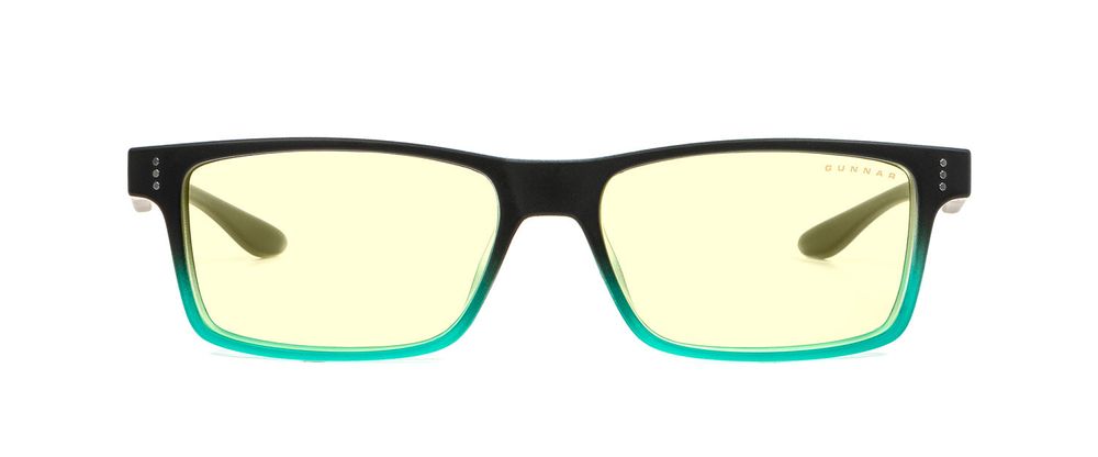 Підліткові окуляри для комп'ютера Gunnar, Cruz, Onyx/Teal, Amber Plano, White (CRU-08401)