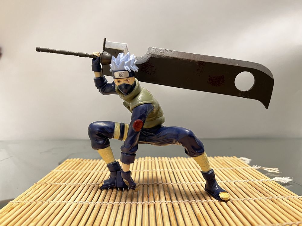 Аниме фигурка Naruto, Наруто Kakashi Hatake Хатаке Какаши, с подставкой под ногу, 14 см (NAR 0052)