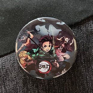 Значок аниме Клинок рассекающий демонов - Demon Slayer, диаметр 58 мм (ZNBDD 0049)