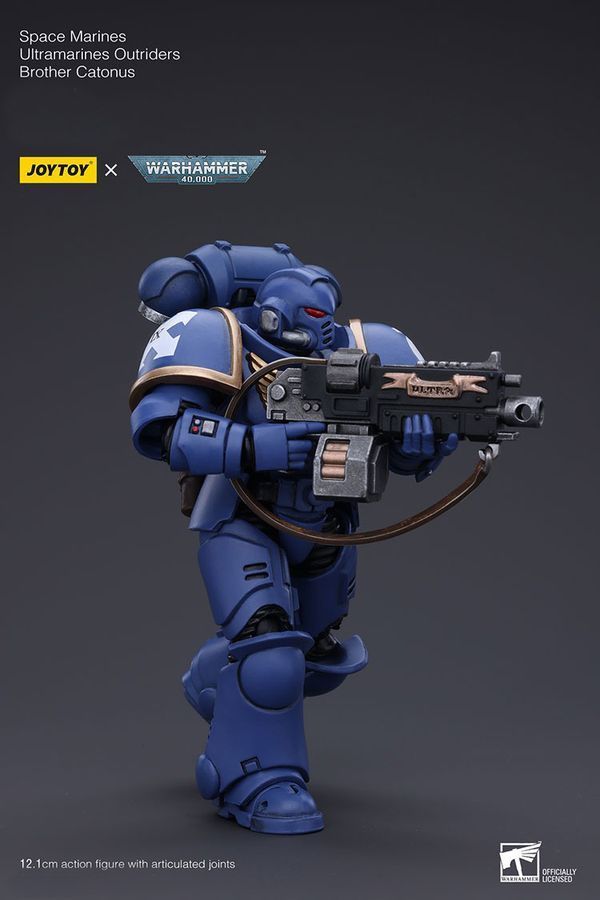 Фігурка з гри Warhammer 40k, Вершники Ультрамаринів Брат Катонус, JOYTOY, рухома, 12,1 см (WHR 0177)