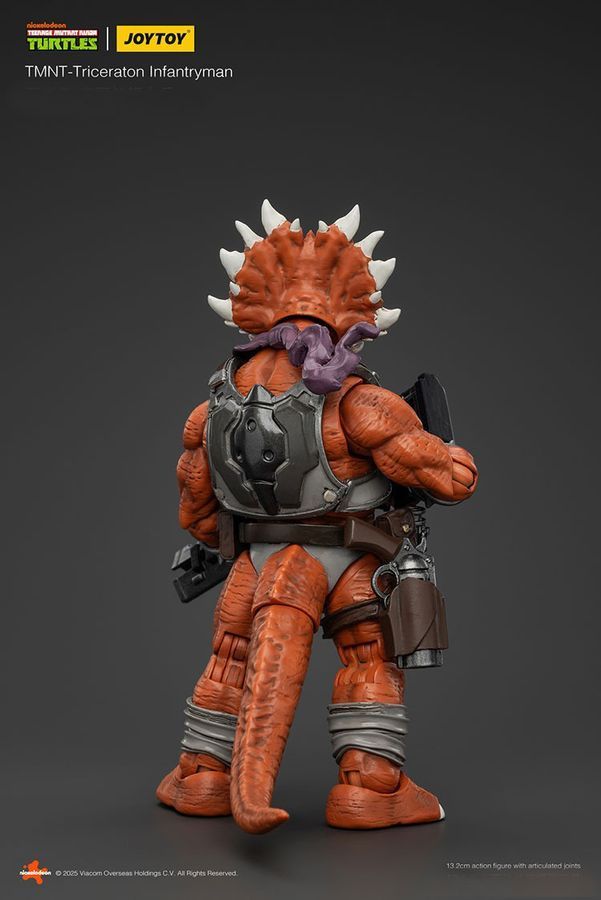 Фігурка Черепашки-Ніндзя JOYTOY Triceraton Infantryman, рухома, 13.2 см (TMNT 0018)