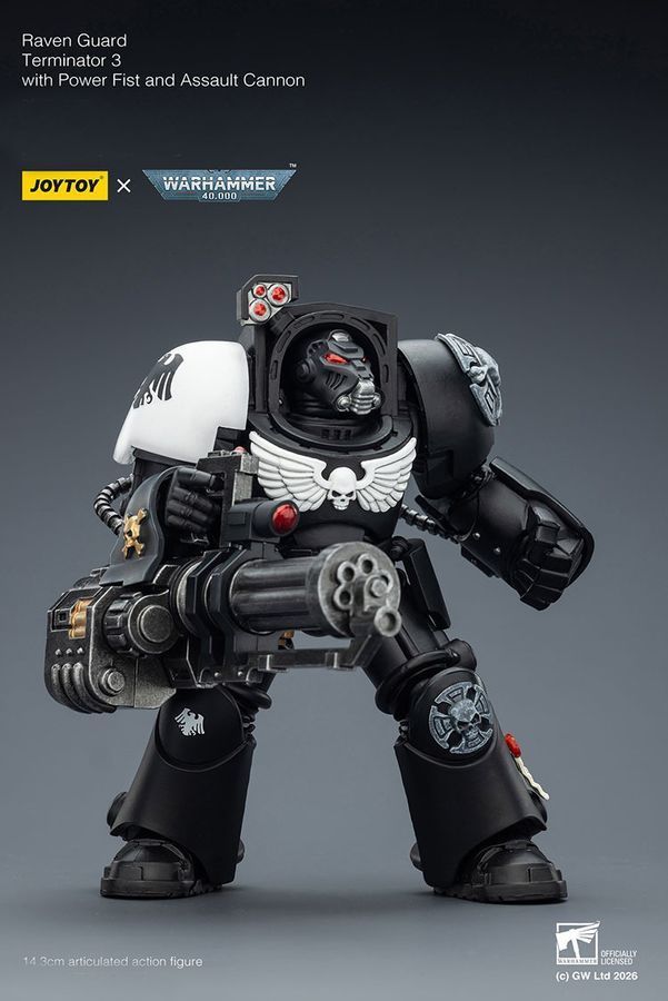 Фигурка из игры Warhammer 40k, Терминатор Гвардии Ворона с мультимельтой, JOYTOY, подвижная, 14,3 см (WHR 0196)