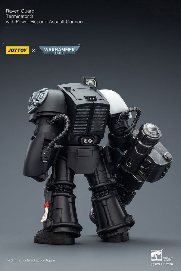 Фигурка из игры Warhammer 40k, Терминатор Гвардии Ворона с мультимельтой, JOYTOY, подвижная, 14,3 см (WHR 0196)