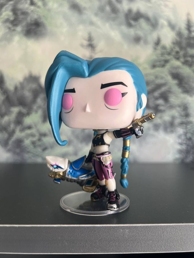 Фигурка Funko POP из игры League of Legends Лига легенд, Jinx, Джинкс, 10 см + защита для коробки (LOL 0038)
