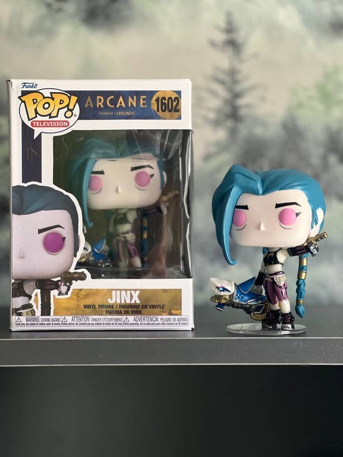 Фигурка Funko POP из игры League of Legends Лига легенд, Jinx, Джинкс, 10 см + защита для коробки (LOL 0038)