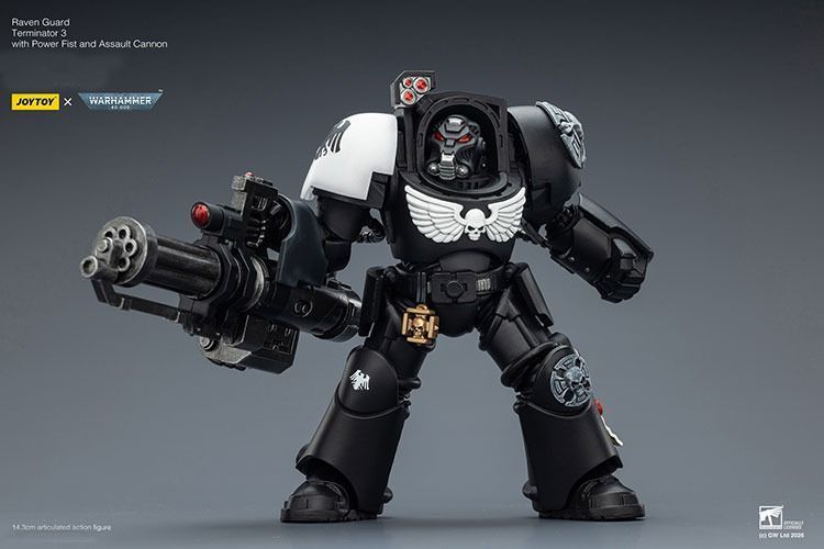 Фигурка из игры Warhammer 40k, Терминатор Гвардии Ворона с мультимельтой, JOYTOY, подвижная, 14,3 см (WHR 0196)