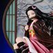 Аниме фигурка Demon Slayer Клинок рассекающий демонов Kamado Nezuko, Незуко с декорированной подставкой, 28 см (BDD 0104)