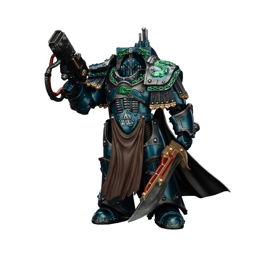 Фігурка з гри Warhammer 40k, Альфа Легіон, Претор Легіону в обладунках Термінатора Катафракта, JOYTOY, рухома, 13,7 см (WHR 0130)