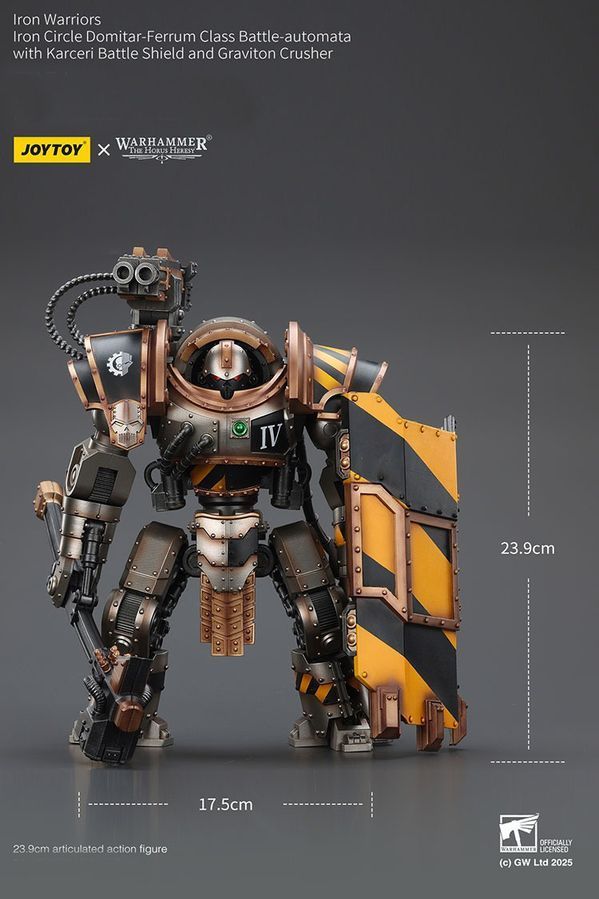 Фигурка из игры Warhammer 40k, Железные Воины, Боевой автоматический класс &laquo;Домитар-Феррум&raquo;, JOYTOY, подвижная, 23,9 см (WHR 0197)