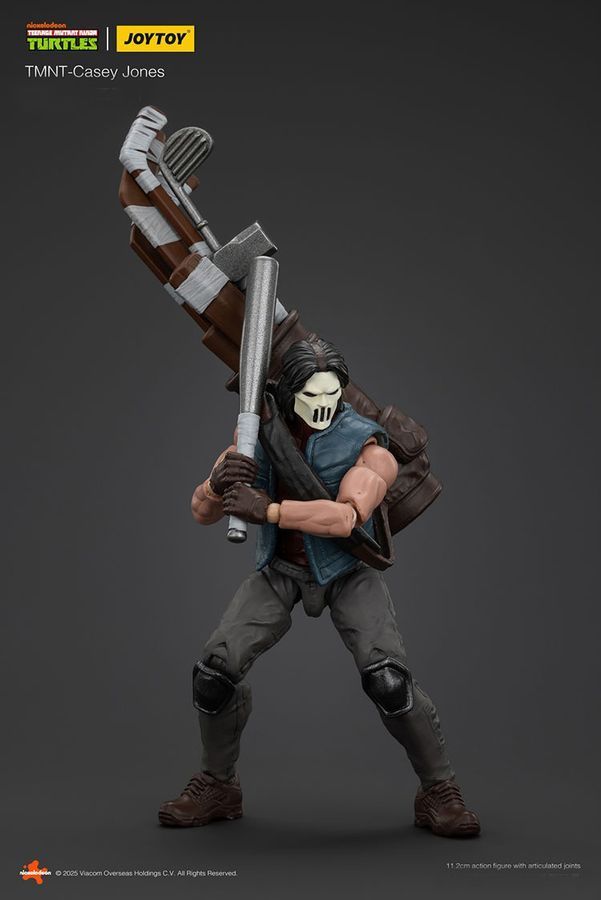 Фігурка Черепашки-Ніндзя JOYTOY Casey Jones, Кейсі, рухома, 11.2 см (TMNT 0019)