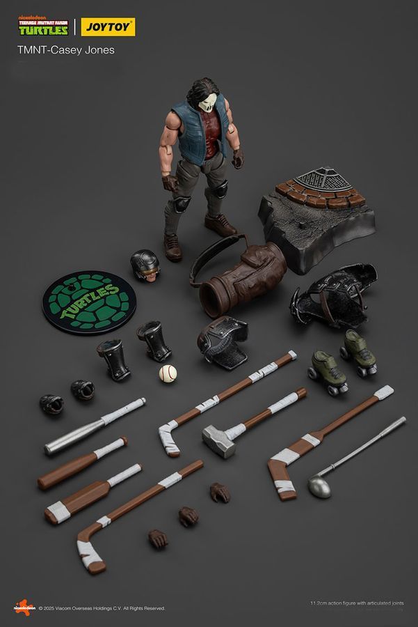 Фігурка Черепашки-Ніндзя JOYTOY Casey Jones, Кейсі, рухома, 11.2 см (TMNT 0019)