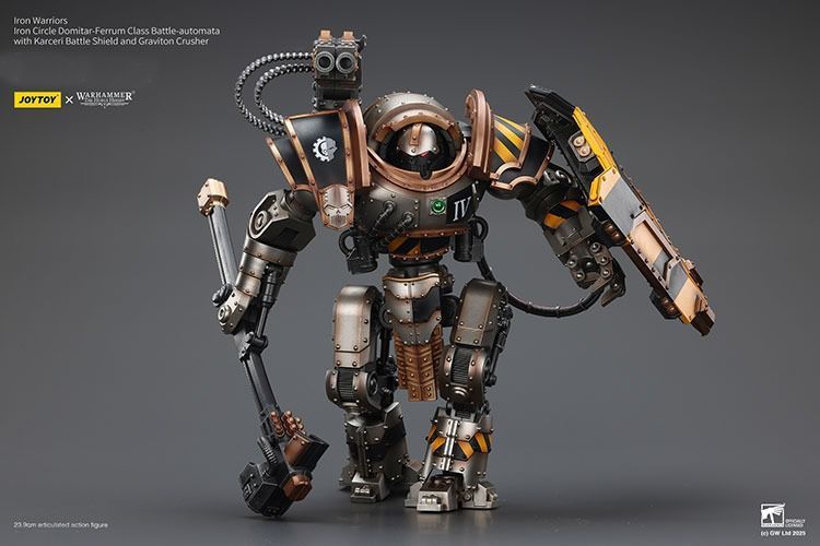 Фигурка из игры Warhammer 40k, Железные Воины, Боевой автоматический класс &laquo;Домитар-Феррум&raquo;, JOYTOY, подвижная, 23,9 см (WHR 0197)