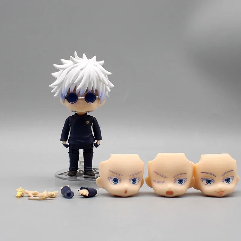Аниме фигурка нендороид Магическая Битва Jujutsu Kaisen Сатору Годжо Satoru Gojo, подвижная, 9 cм (JUK 0021)