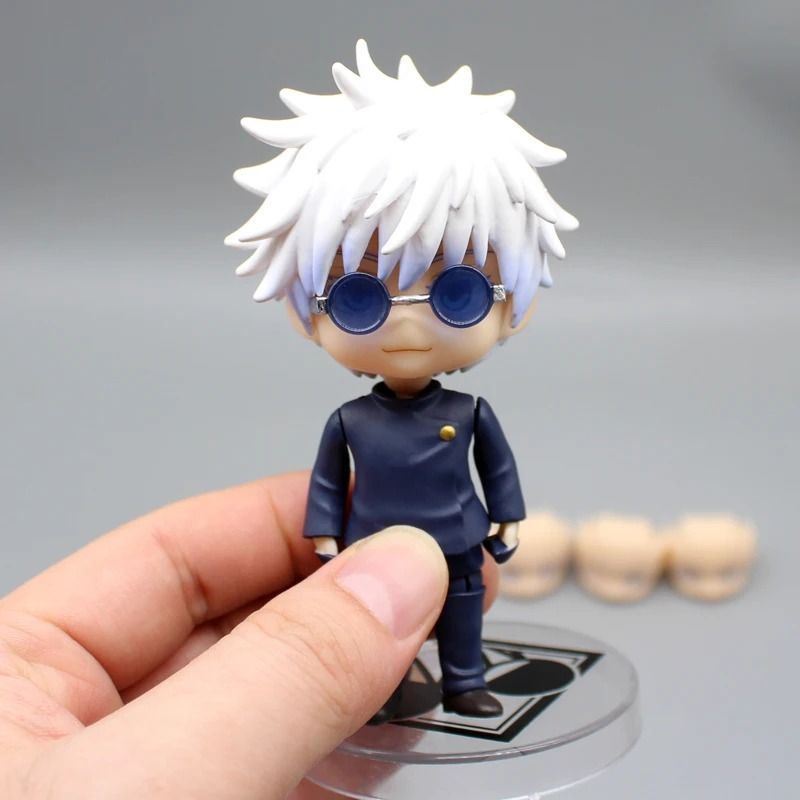 Аниме фигурка нендороид Магическая Битва Jujutsu Kaisen Сатору Годжо Satoru Gojo, подвижная, 9 cм (JUK 0021)