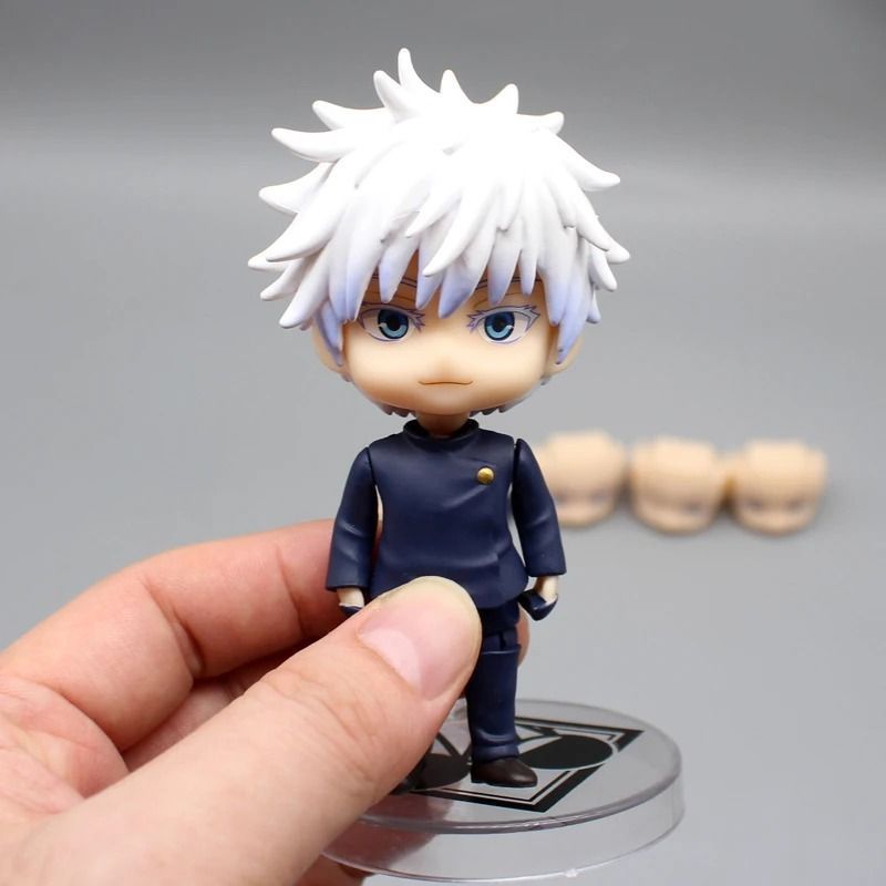 Аниме фигурка нендороид Магическая Битва Jujutsu Kaisen Сатору Годжо Satoru Gojo, подвижная, 9 cм (JUK 0021)