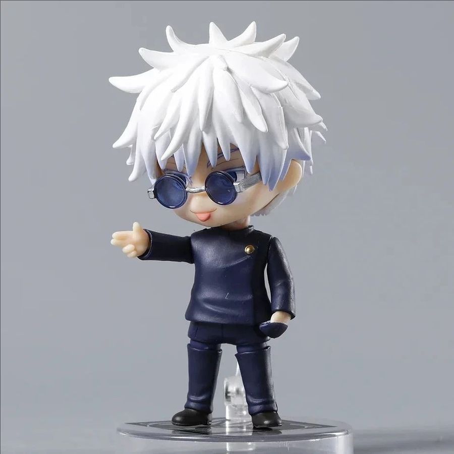 Аниме фигурка нендороид Магическая Битва Jujutsu Kaisen Сатору Годжо Satoru Gojo, подвижная, 9 cм (JUK 0021)
