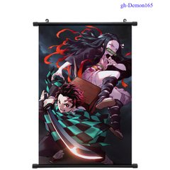 Гобелен аниме Demon Slayer, Клинок рассекающий демонов Танджиро, Незуко, 60х40 см (GABBDD 0036)