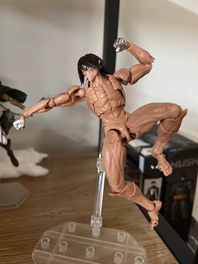 Аниме фигурка Атака титанов Attack on Titan Eren Jaeger, титан Эрен Йегер, подвижный, 16 см (AT 0030)