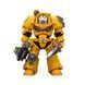 Фигурка из игры Warhammer 40k, Имперские Кулаки, Терминатор с Силовым мечем, JOYTOY, подвижная, 14,3 см (WHR 0179)