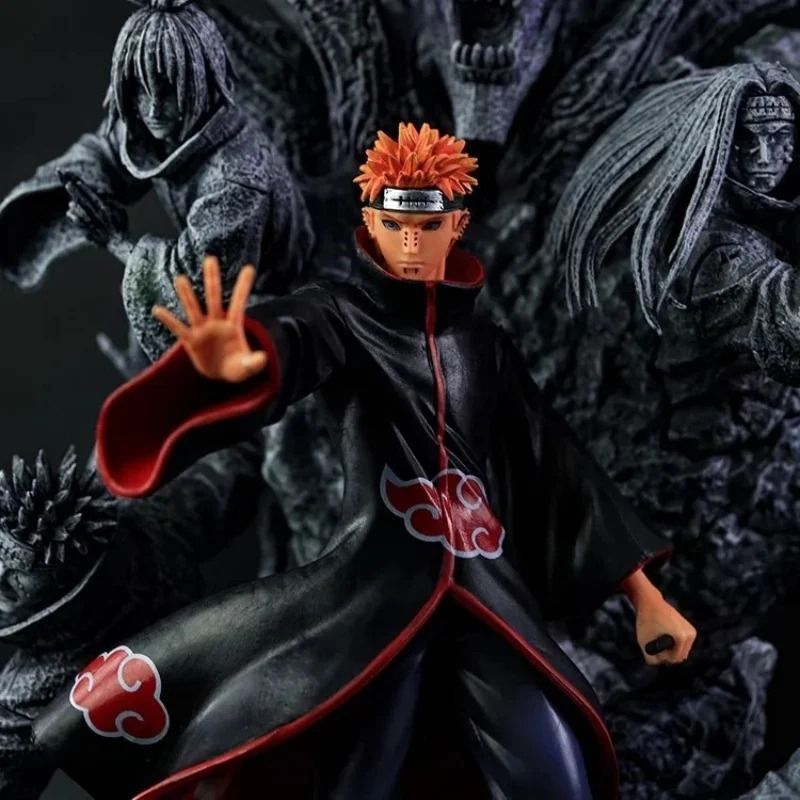 Аніме фігурка Naruto Наруто Pain, Акацукі Нагато Пейн, велика інсталяція 41 см (NAR 0084)
