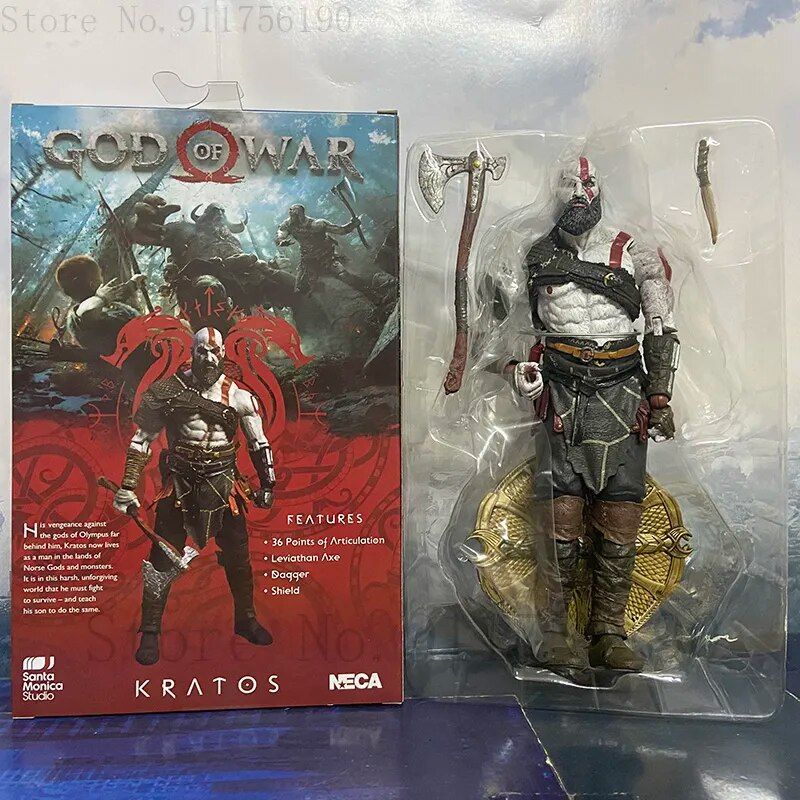 Фигурка из игры God of War Бог войны Kratos Кратос, подвижная, 18 см (GW 0011)