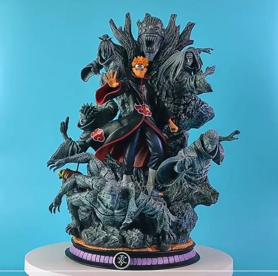 Аніме фігурка Naruto Наруто Pain, Акацукі Нагато Пейн, велика інсталяція 41 см (NAR 0084)