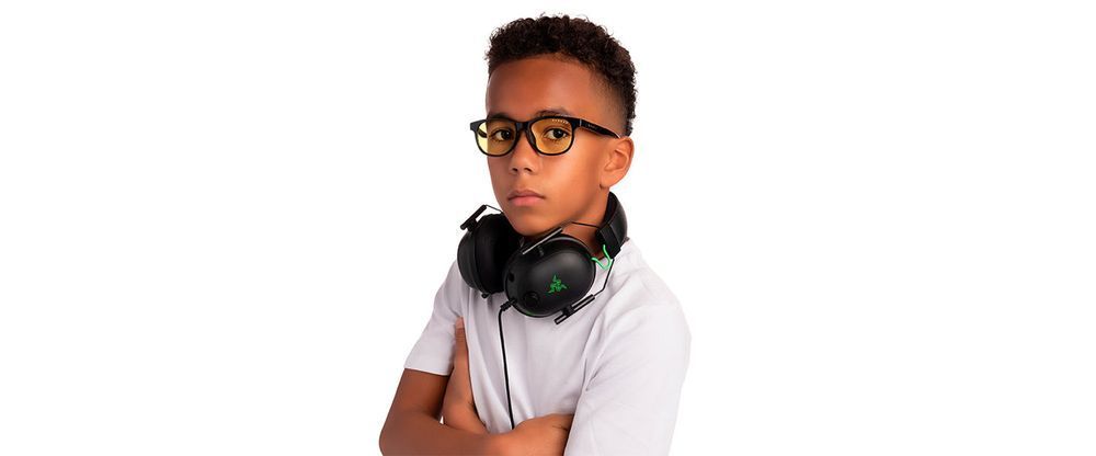 Дитячі окуляри для комп'ютера Gunnar, Rush Kids Large, Navy Tortoise, Amber (UA-09701)