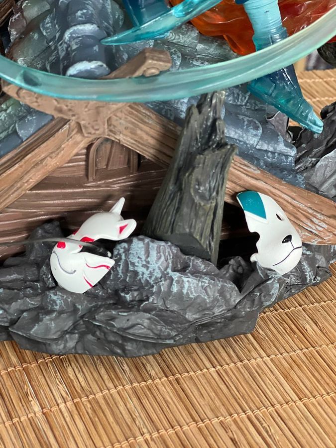 Аниме фигурка Naruto Наруто Uchiha Shisui, Шисуи Учиха, с подсветкой, большая инсталляция 45 см (NAR 0085)