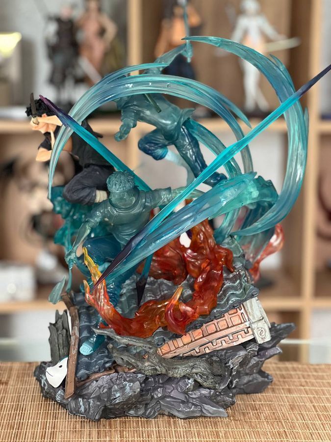 Аниме фигурка Naruto Наруто Uchiha Shisui, Шисуи Учиха, с подсветкой, большая инсталляция 45 см (NAR 0085)