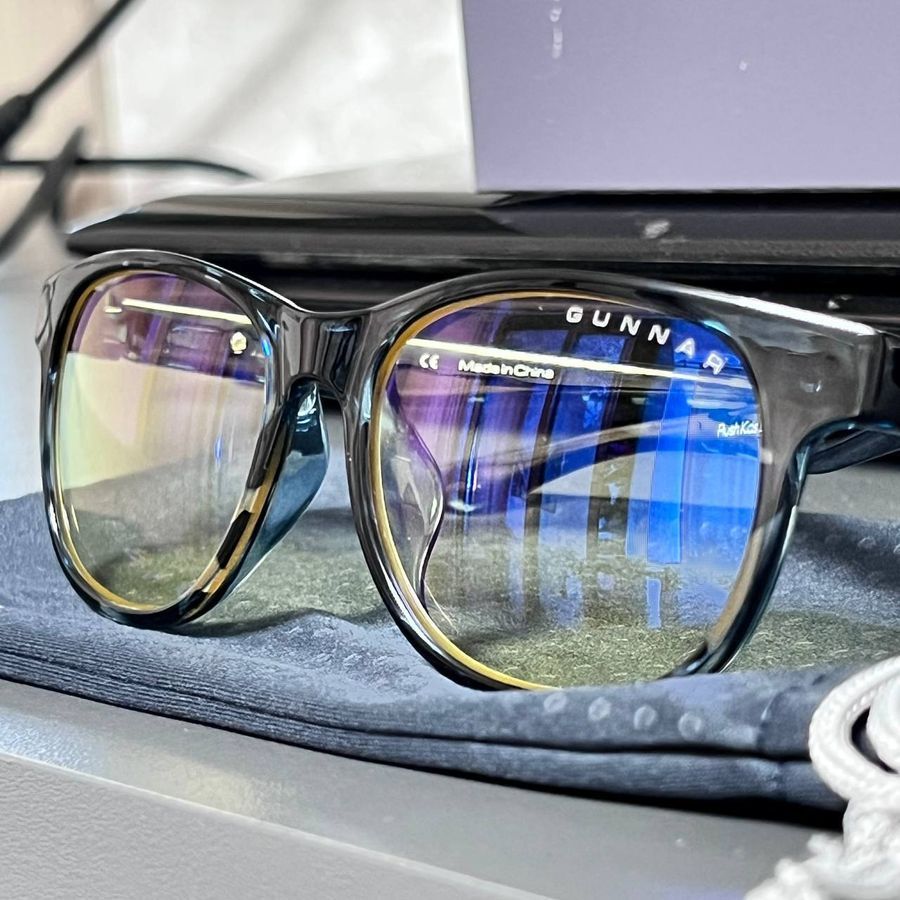 Дитячі окуляри для комп'ютера Gunnar, Rush Kids Large, Navy Tortoise, Amber (UA-09701)