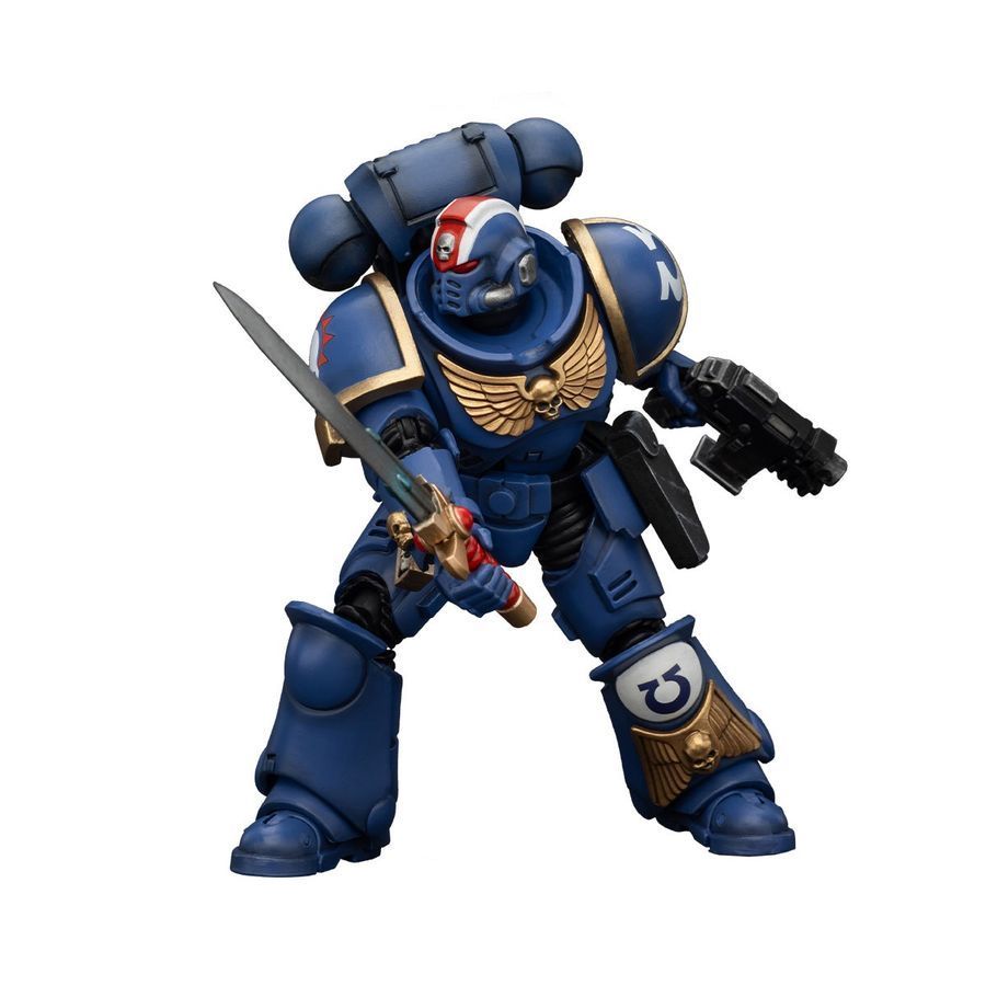 Фігурка з гри Warhammer 40k, Ультрамарини Герой ордена Прімаріс Лейтенант Ерастус, JOYTOY, рухома, 12,1 см (WHR 0133)
