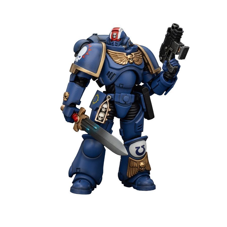 Фігурка з гри Warhammer 40k, Ультрамарини Герой ордена Прімаріс Лейтенант Ерастус, JOYTOY, рухома, 12,1 см (WHR 0133)