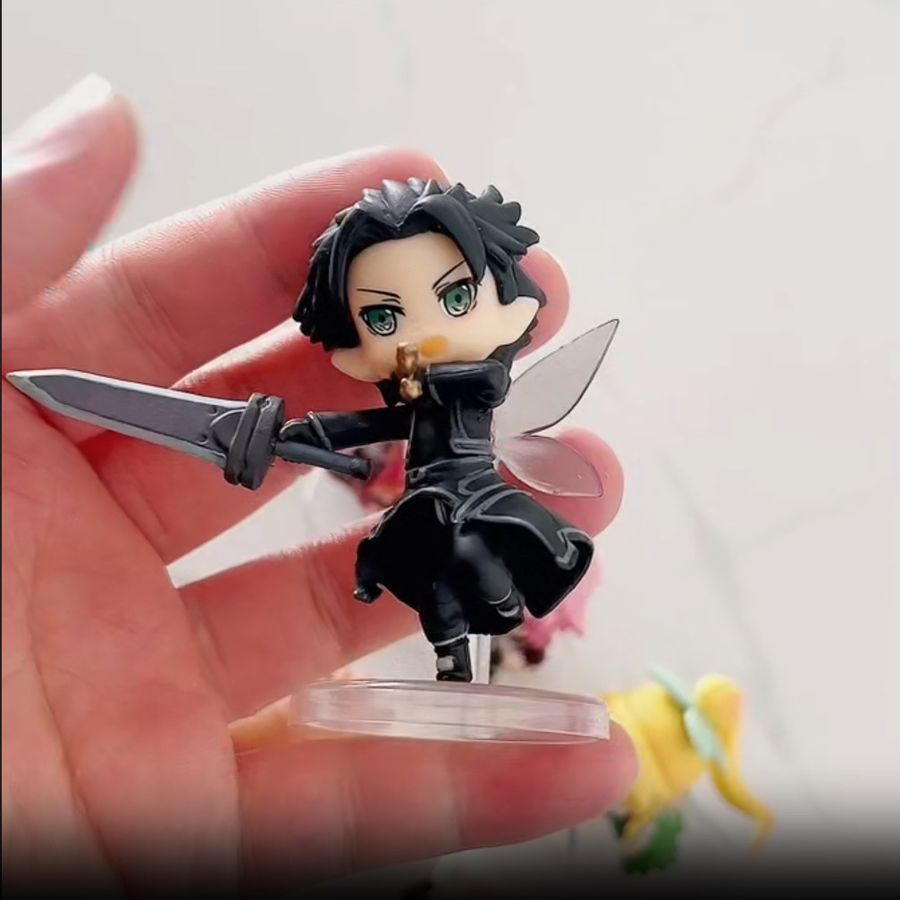 Набор аниме фигурок Sword Art Online Мастера меча онлайн, набор 6 шт, 6 см (SAO 0020)