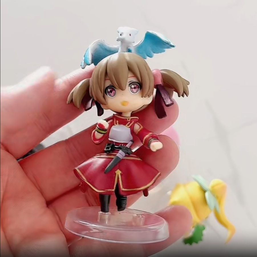 Набор аниме фигурок Sword Art Online Мастера меча онлайн, набор 6 шт, 6 см (SAO 0020)