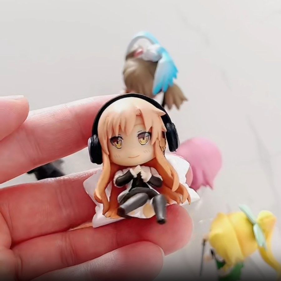 Набор аниме фигурок Sword Art Online Мастера меча онлайн, набор 6 шт, 6 см (SAO 0020)