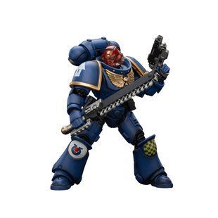 Фігурка з гри Warhammer 40k, Ультрамарини Герой Ордену Брат Ветеран Сержант Кастор, JOYTOY, рухома, 11,7 см (WHR 0134)