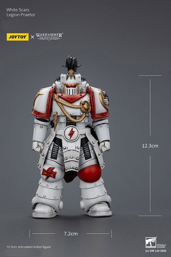 Фігурка з гри Warhammer 40k, Претор Легіону загону термінаторів Білих Шрамів, JOYTOY, рухома, 12,3 см (WHR 0181)
