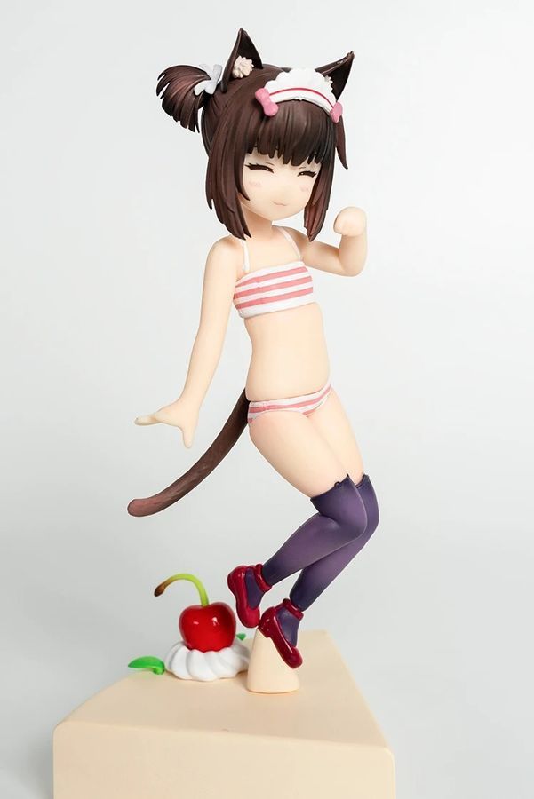 Аниме фигурка Nekopara, Некопара Кошачий рай Chocola Чокола на тортике, 20 см (NEKO 0025)