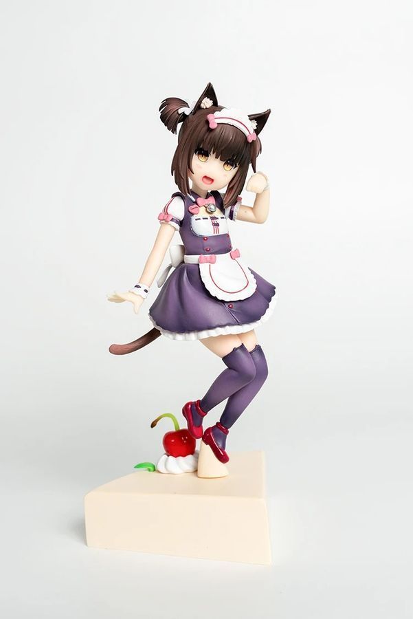 Аниме фигурка Nekopara, Некопара Кошачий рай Chocola Чокола на тортике, 20 см (NEKO 0025)