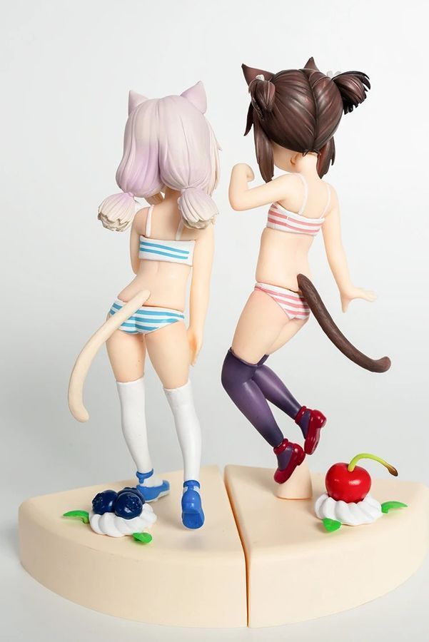 Аниме фигурка Nekopara, Некопара Кошачий рай Chocola Чокола на тортике, 20 см (NEKO 0025)